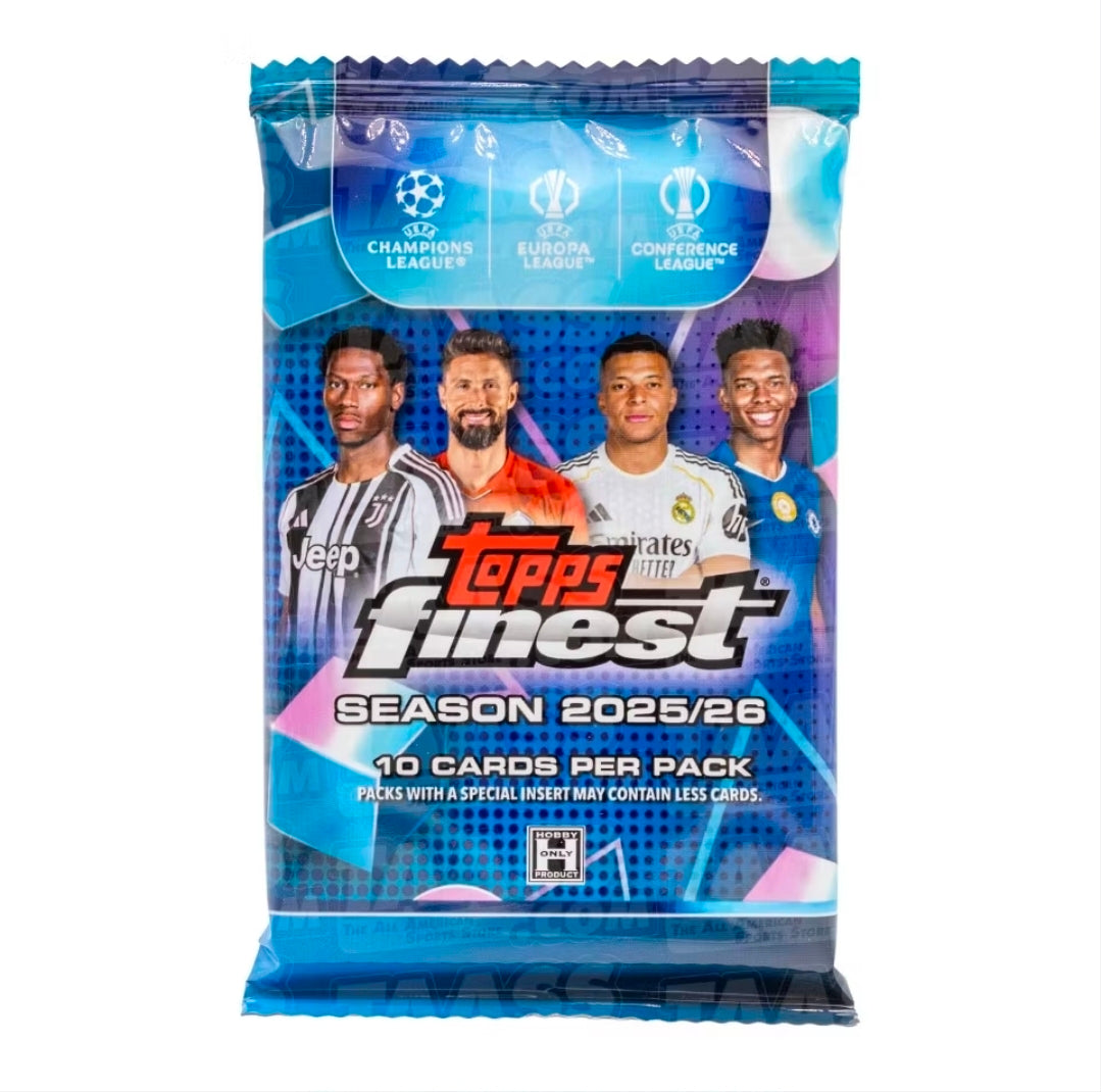 2025/26 Topps Finest UEFA Club Competitions Hobby Pack