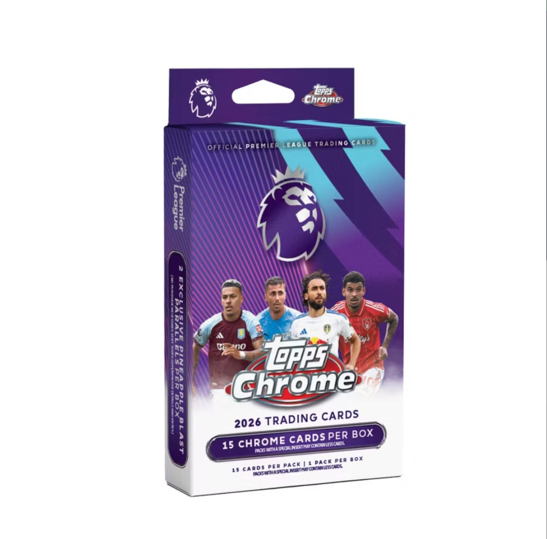 2026 Topps Chrome Premier League Hanger Box
